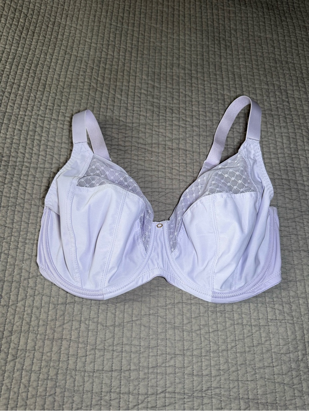 Panache Lilac Underwire Lace Panel Bra